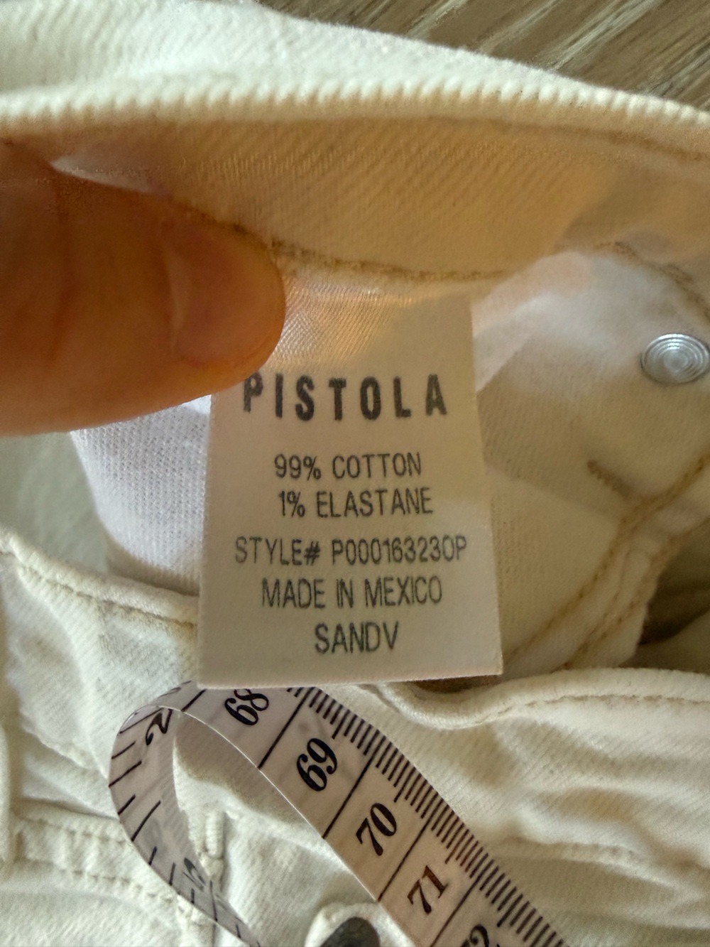 pistola Off-White Straight Leg Jeans - Picture 4 of 9